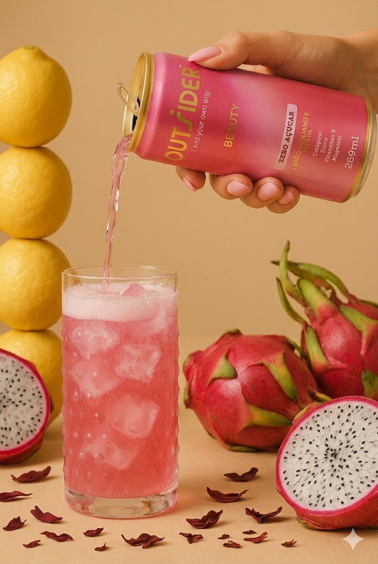 OUTSIDER BEAUTY - LIMÃO SICILIANO E PITAYA Embalagem Pack 6 latas